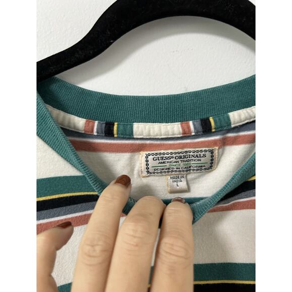 Vintage‎ 90s 2000s Y2K GUESS Original's American Tradition California T-Shirt L - Picture 5 of 13